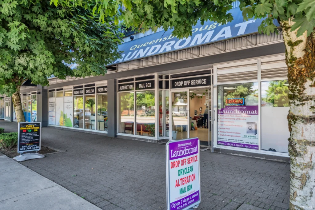 queensborough laundromat store front